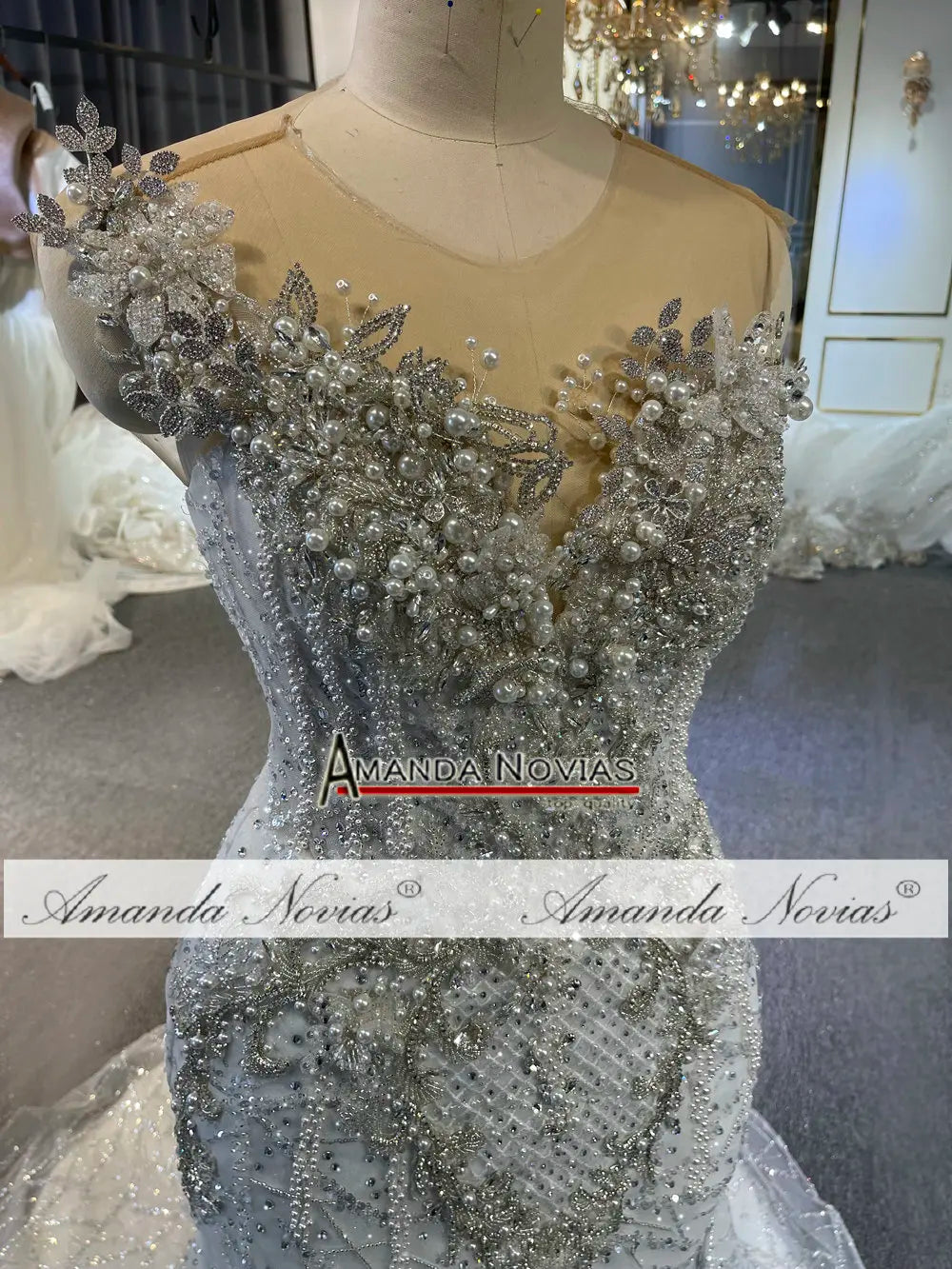 Custom Ruffle Mermaid Wedding Dress