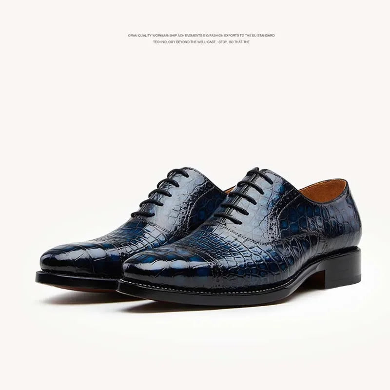Men's Leather Lace-Up Formal Shoes