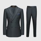 Luxury Wool Double-Breasted Suit Set