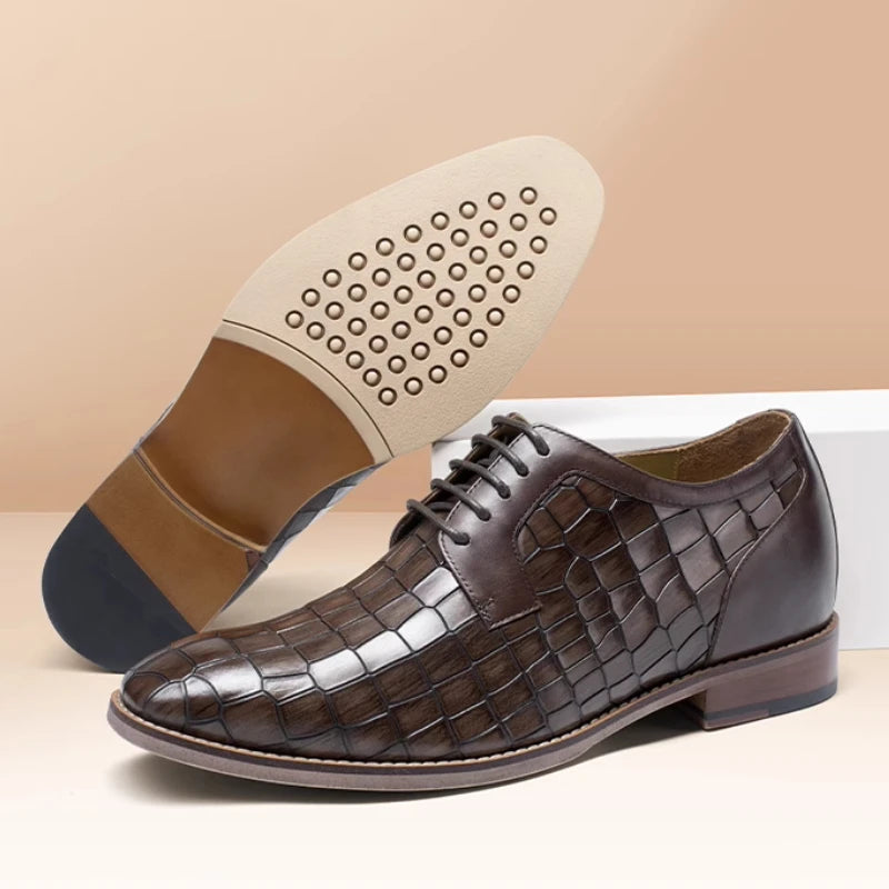 Luxury 7cm Height-Increasing Oxford Shoes