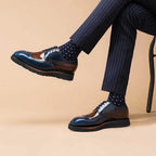 Men's Color Block Brogue Shoes