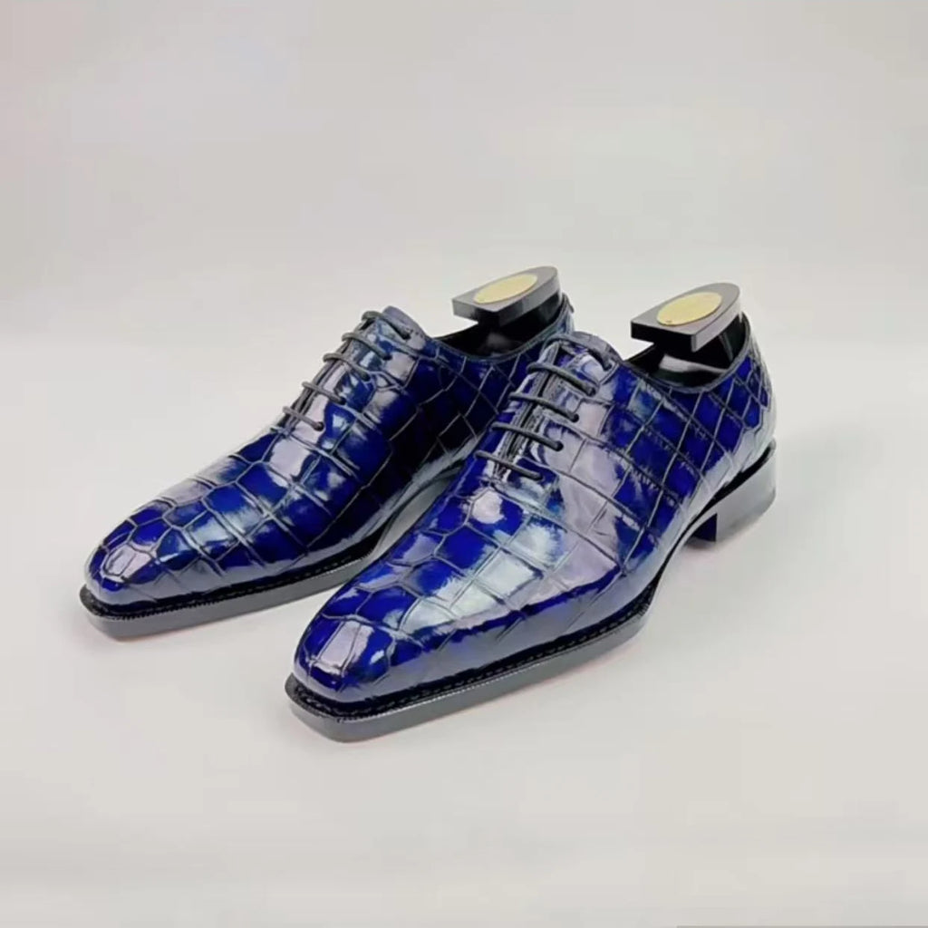 Men's Crocodile Pattern Dress Shoes