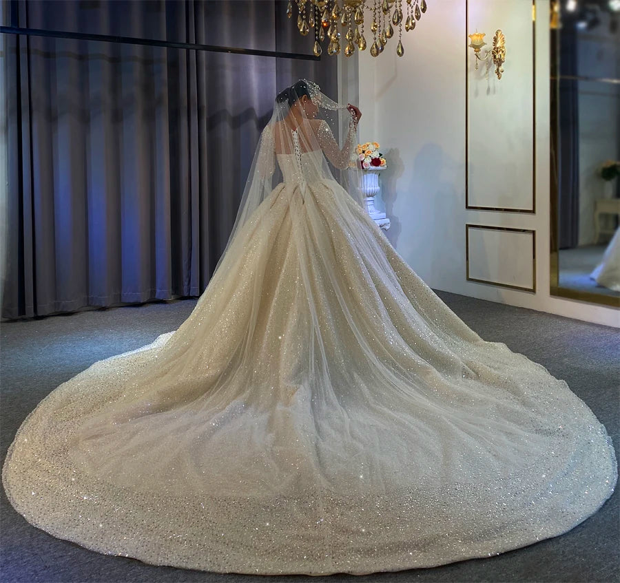 Sparkling Tulle Custom Bridal Gown — Made to Measure