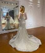 Luxury Two-in-One Lace Wedding Gown