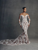 Hand-Beaded Custom Wedding Dress