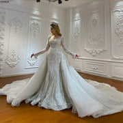 Luxury Two-in-One Lace Wedding Gown