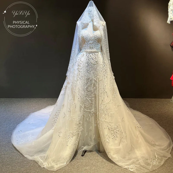 Luxury Beaded Two-Piece Wedding Dress