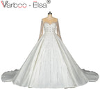 Luxury Ivory Muslim Wedding Dress