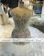 Custom Ruffle Mermaid Wedding Dress