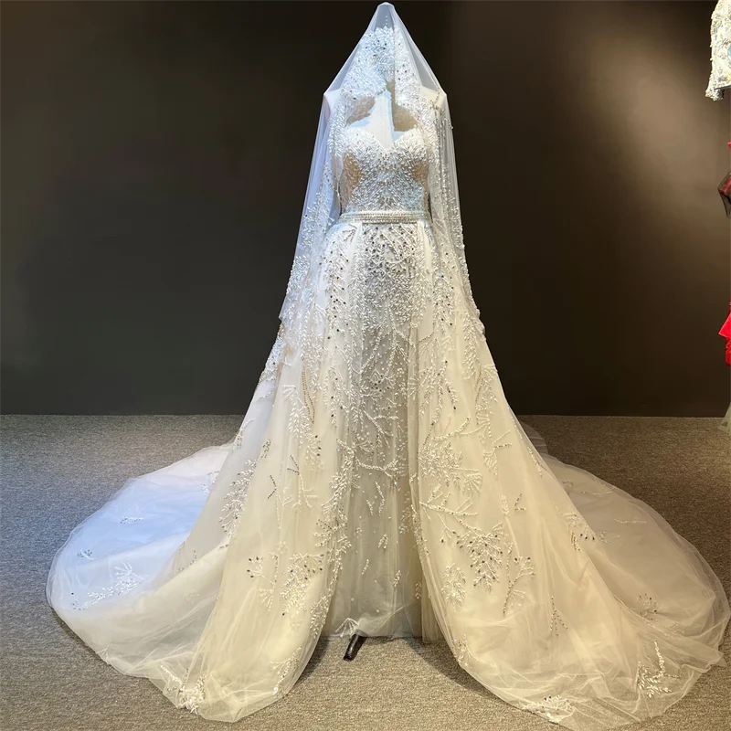 Luxury Beaded Two-Piece Wedding Dress
