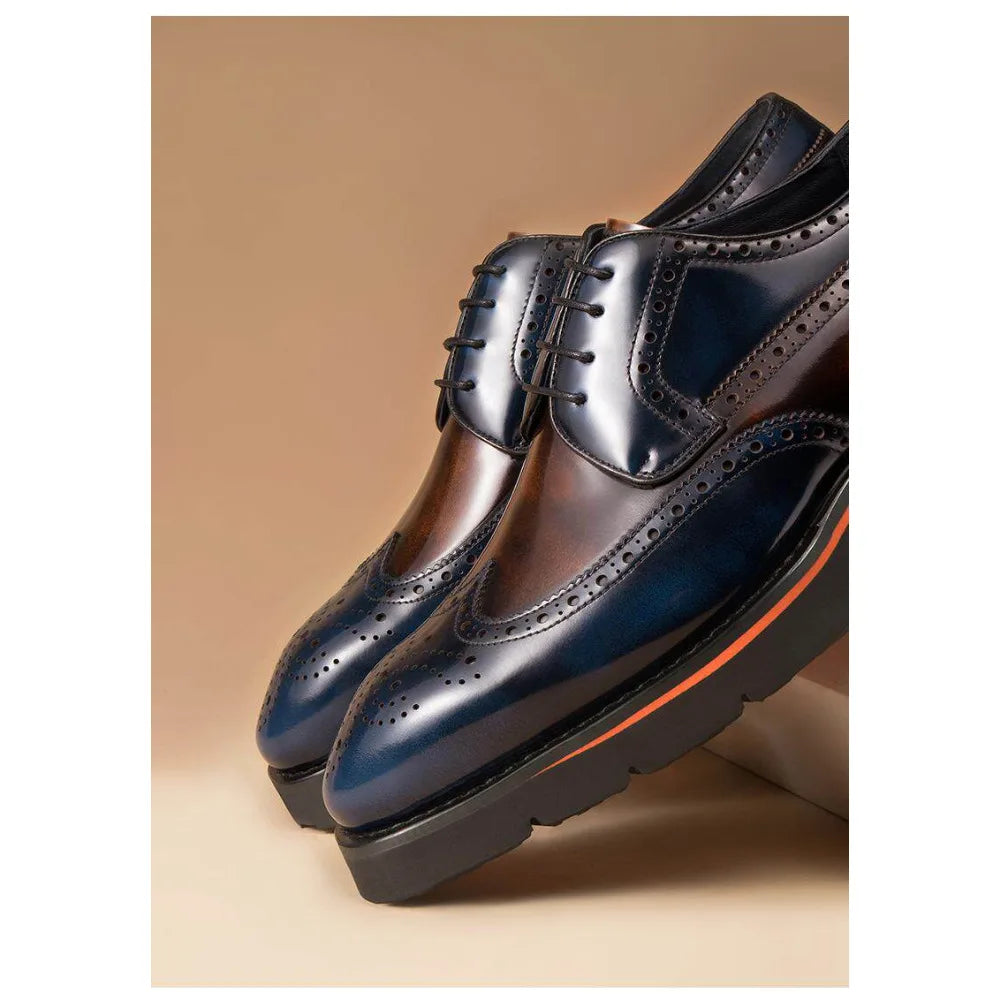 Men's Color Block Brogue Shoes