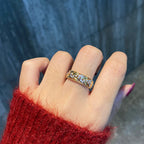 18K Gold Diamond Jewelry Set