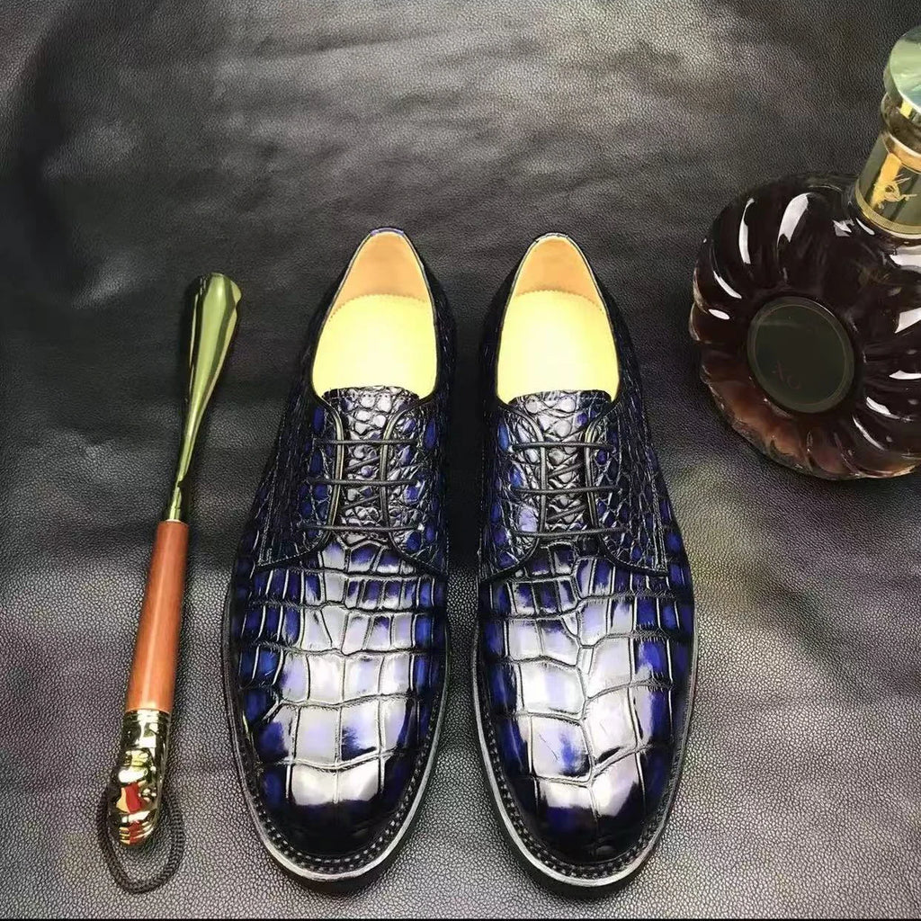 Men's Premium Crocodile Dress Shoes