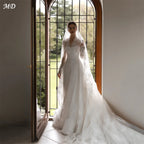 Luxury A-Line Lace Wedding Dress