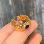 18K Gold Natural Ruby Set