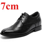 7cm Height-Increasing Leather Derby Shoes
