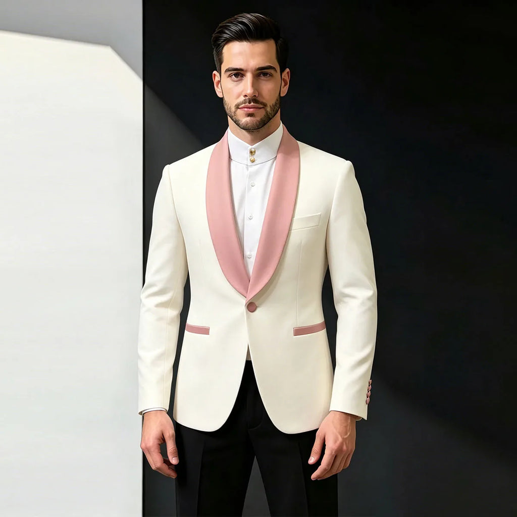 Luxury Shiny Two-Piece Groom Tuxedo