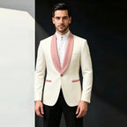 Luxury Shiny Two-Piece Groom Tuxedo