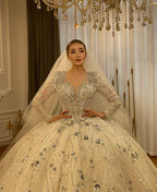 Luxury 3-Wear Wedding Dress