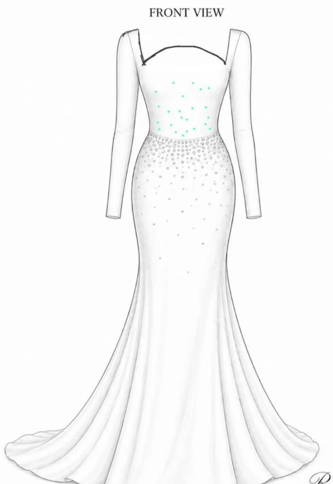 Luxury Ivory Muslim Wedding Dress
