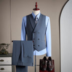 Premium Men's Three-Piece Wool Suit