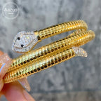 18K Gold Diamond Snake Jewelry