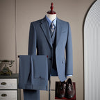 Premium Men's Three-Piece Wool Suit