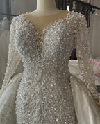Custom Beaded Mermaid Wedding Dress
