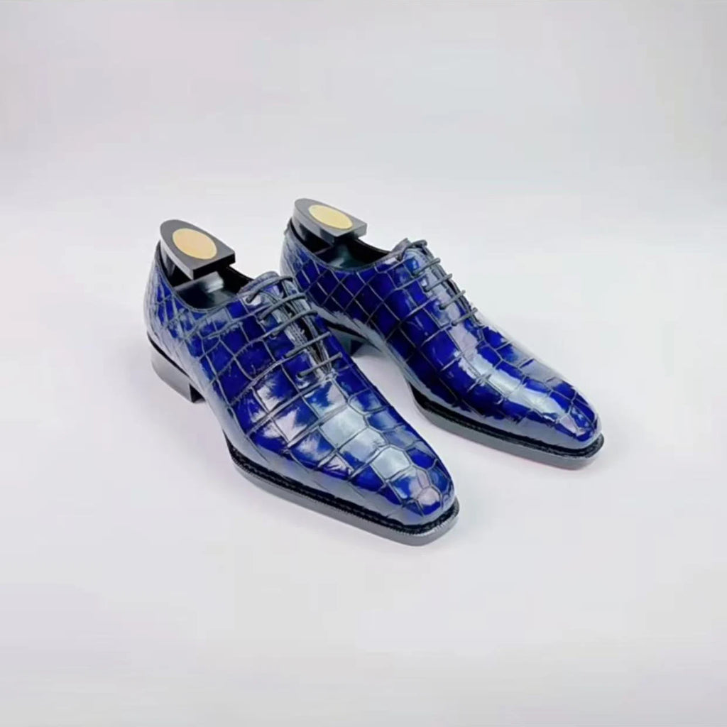 Men's Crocodile Pattern Dress Shoes