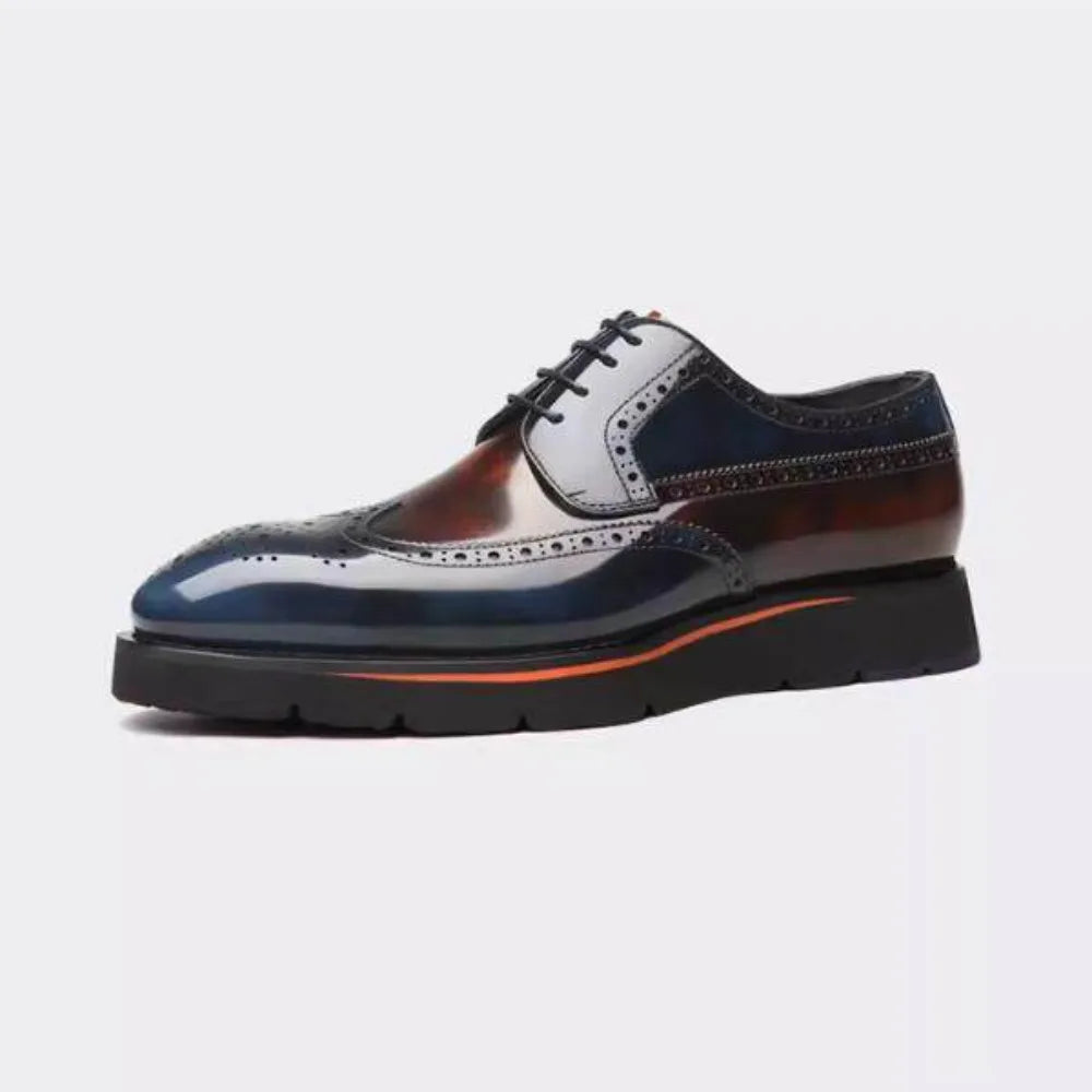 Men's Color Block Brogue Shoes