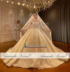 Sparkling Tulle Custom Bridal Gown