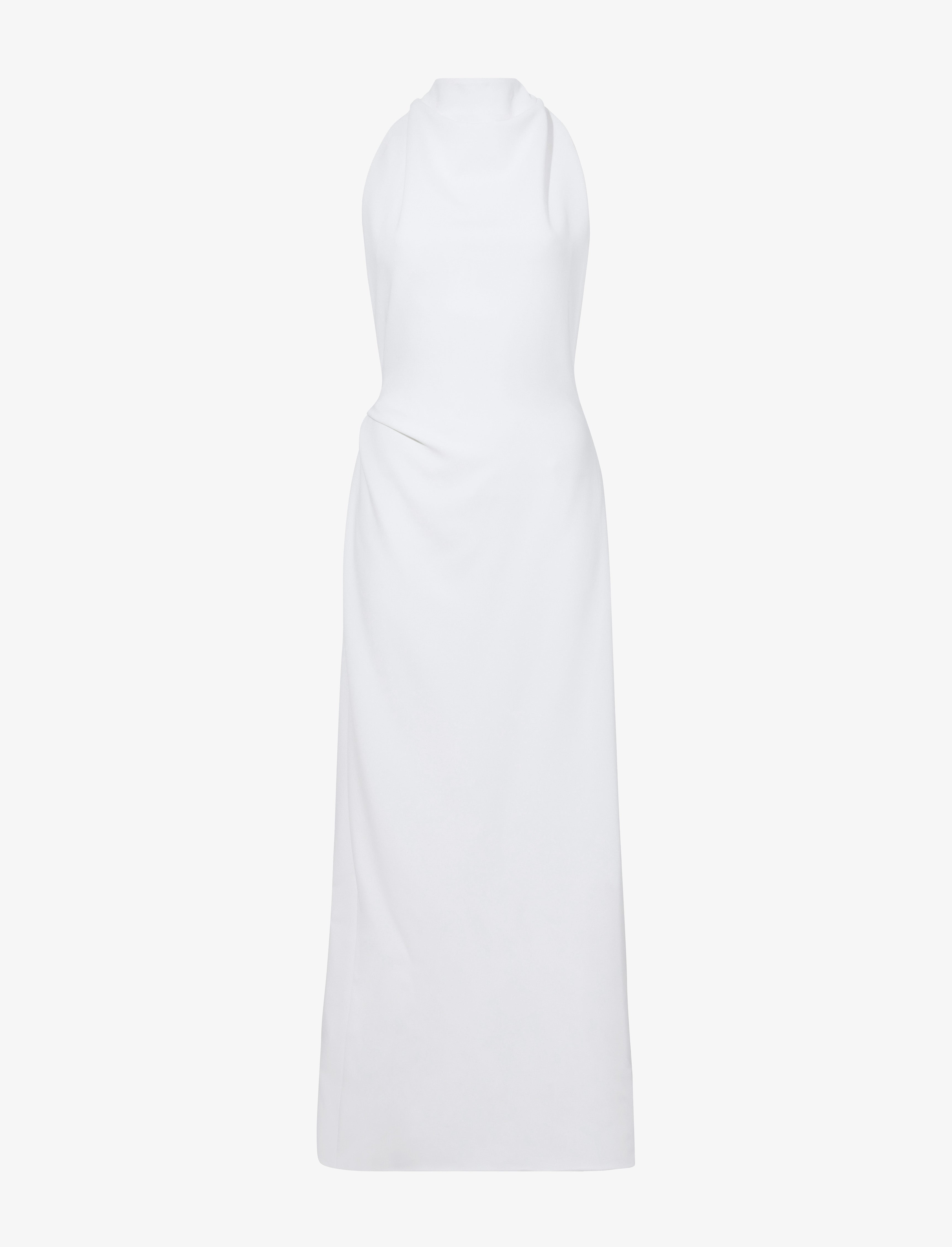 Selena Women's Maxi Dress | Matte Double Crepe, Twisted Back 0