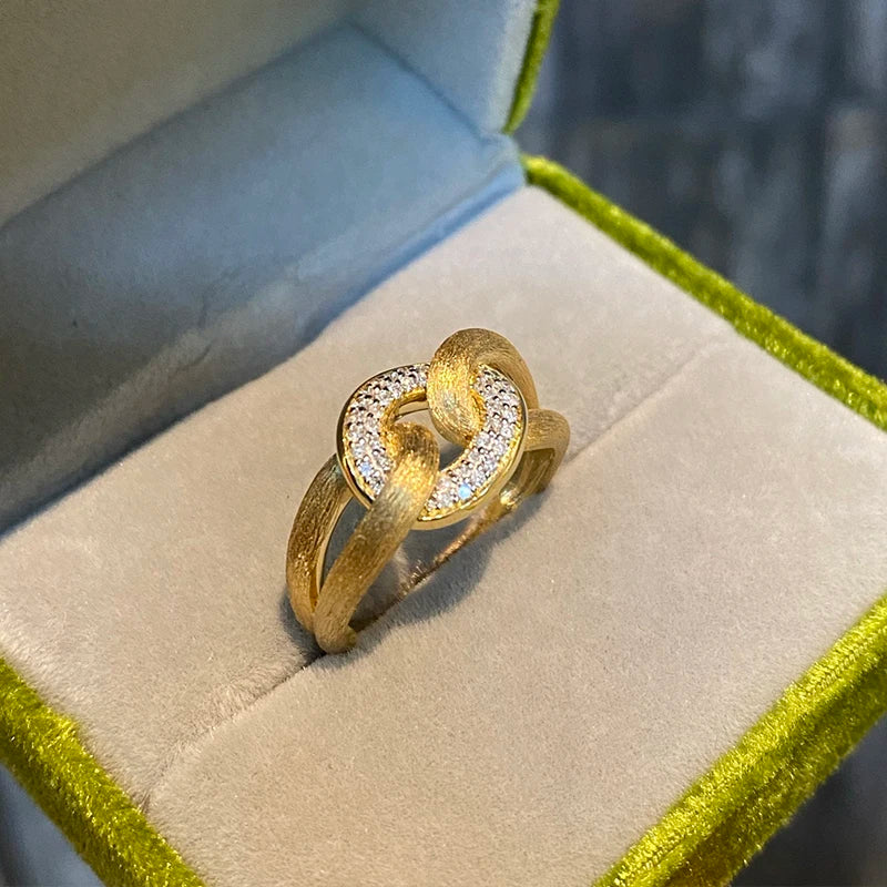18K Gold Diamond Jewelry Set
