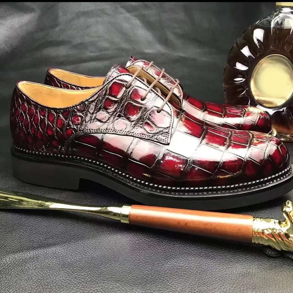 Men's Premium Crocodile Dress Shoes