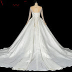 Luxury Ivory Muslim Wedding Dress