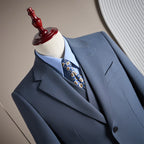 Premium Men's Three-Piece Wool Suit