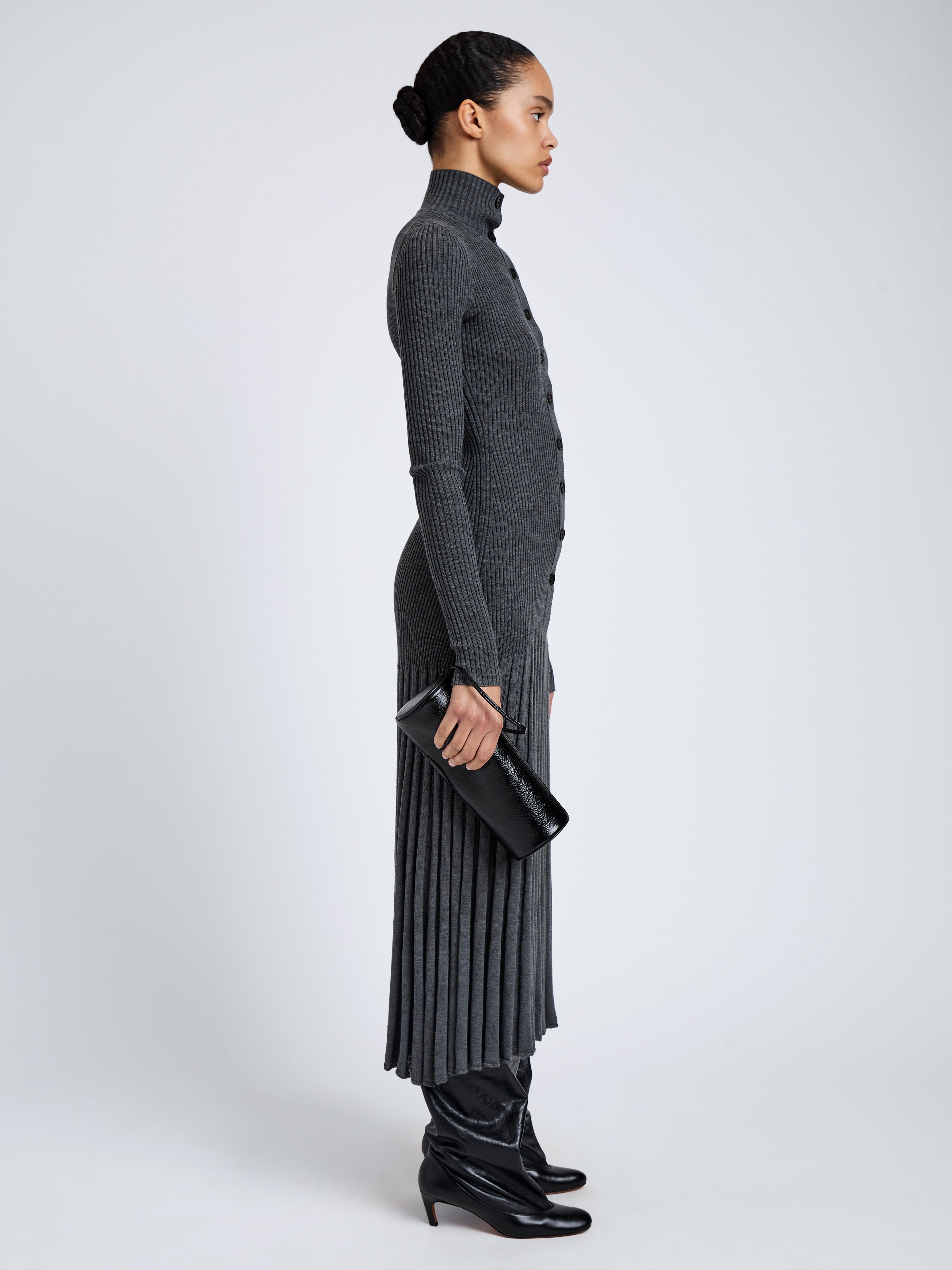 Silo Women's Clutch | Shiny Calfskin, Hand-held 1