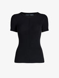 Sky Women's Going Out Top | Slim Fit Matte Viscose Rib, Elegant Black 0