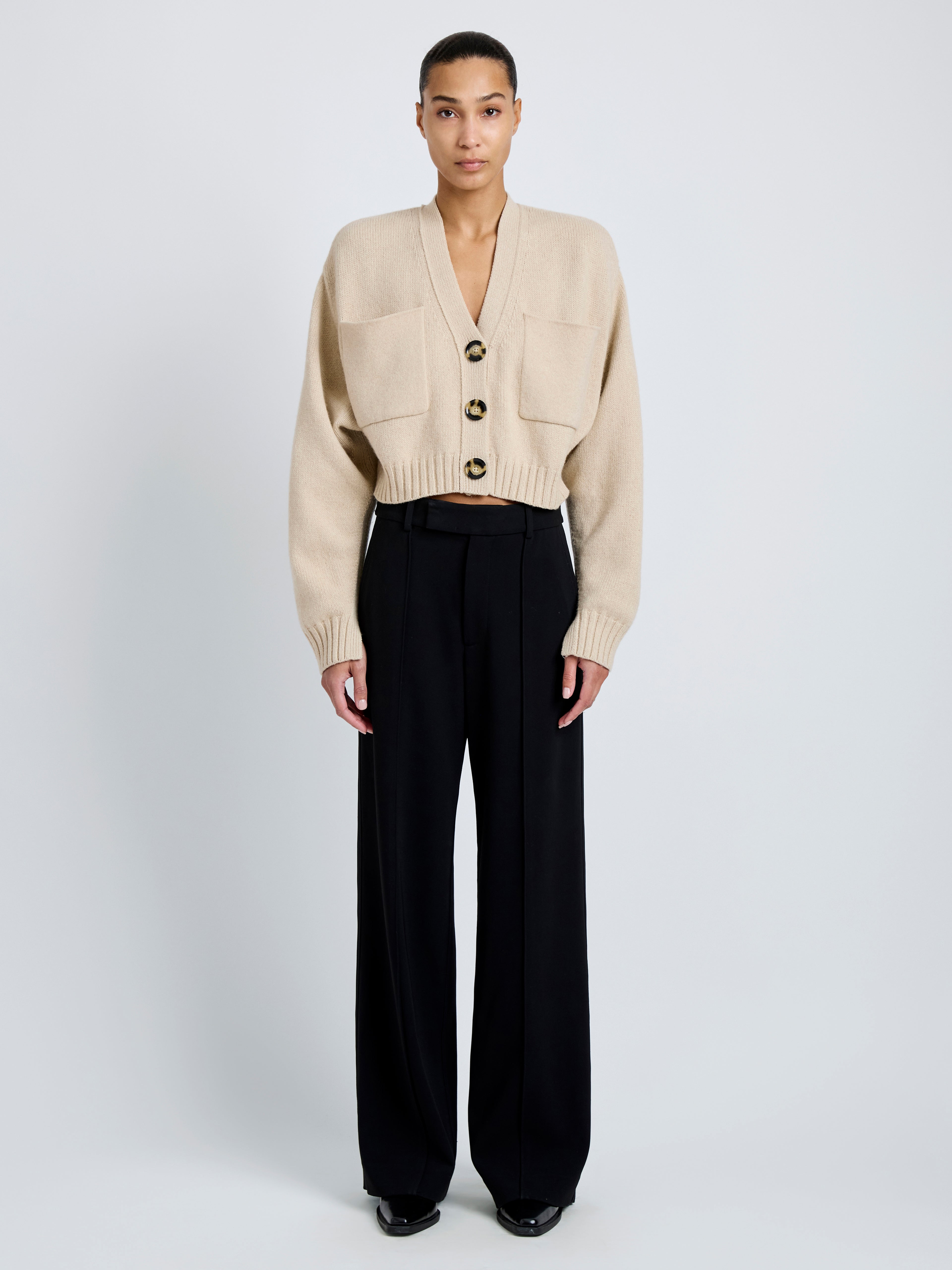 Sofia Women's Cardigan | Eco Cashmere, Cropped Design 1