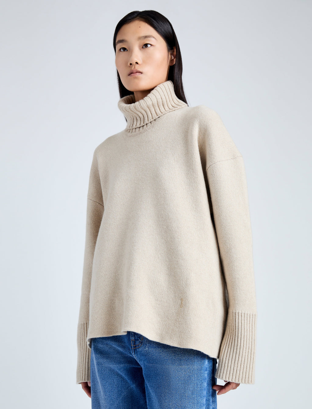 Sophie Women's Turtleneck Sweater | Eco Doubleface Cashmere 5