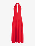 Tala Women's Halter Dress | 100% Viscose Georgette, Formal Maxi Style 0