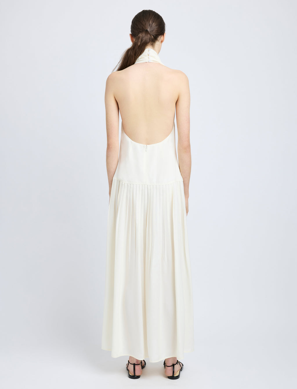 Tala Women's Maxi Dress | Viscose Georgette, Elegant Halter Neck 3