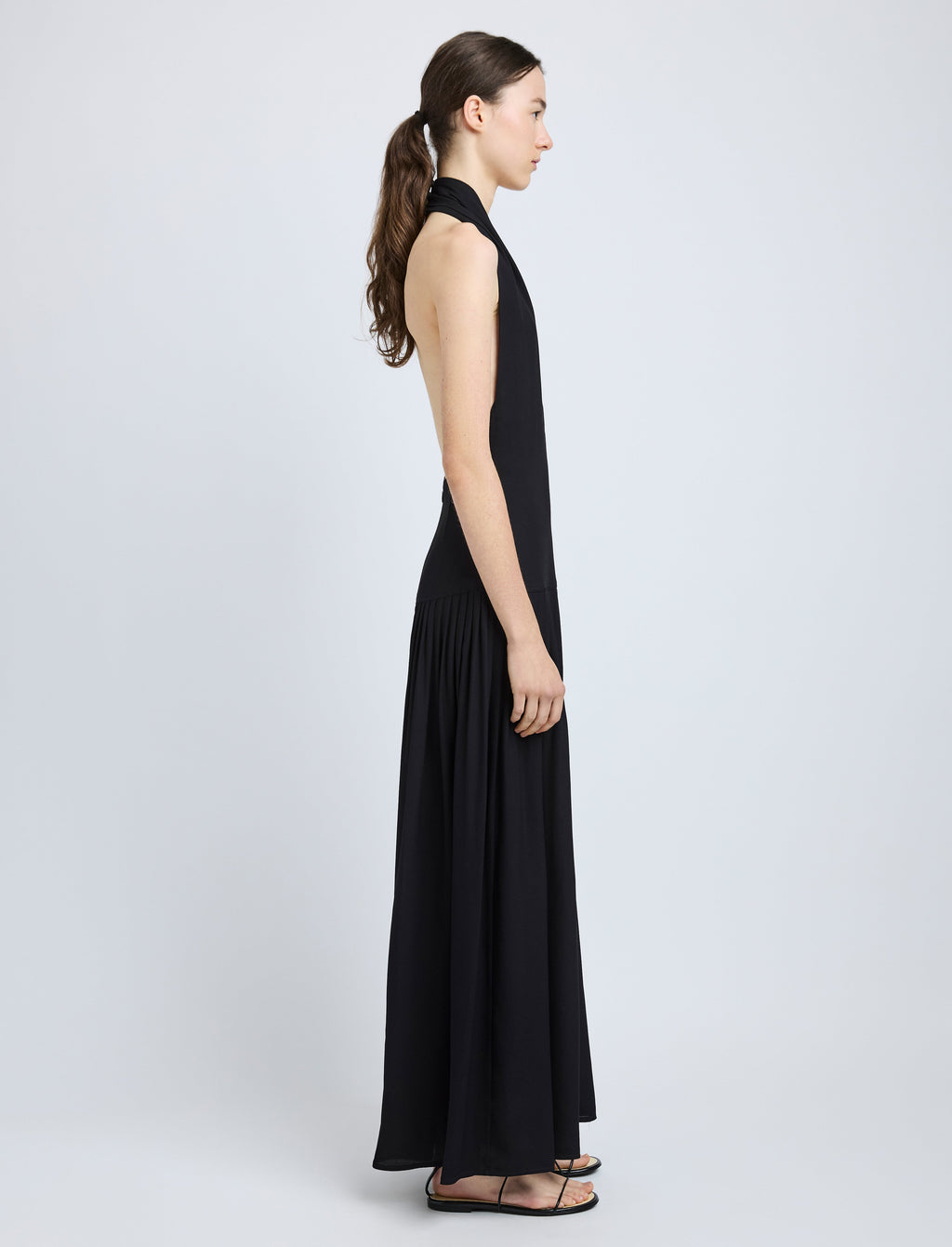 Tara Women's Maxi Dress | Viscose Georgette, Halter Neck 2