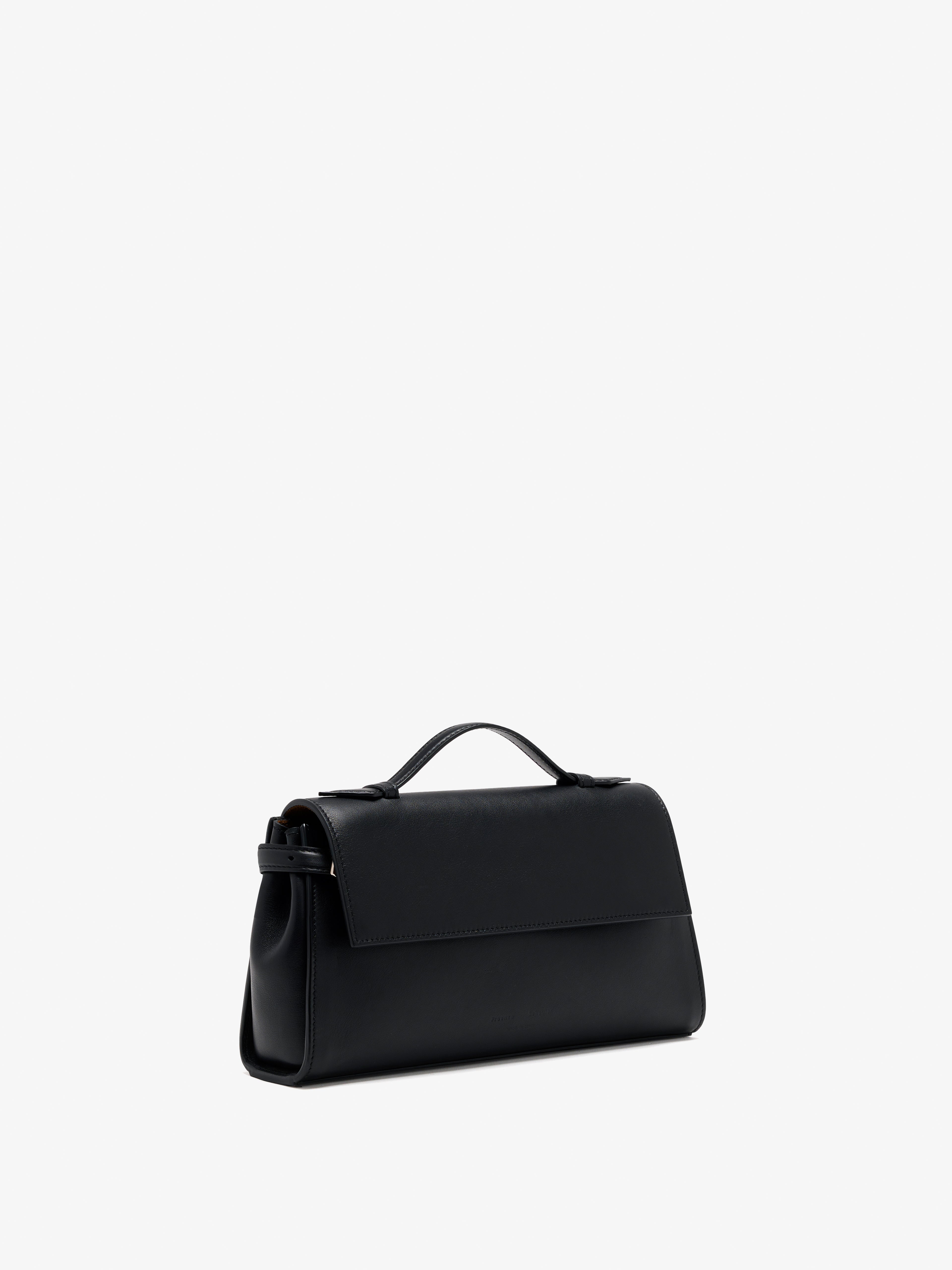 Tate Women's Black Clutch | Smooth Calfskin, Versatile Design 2