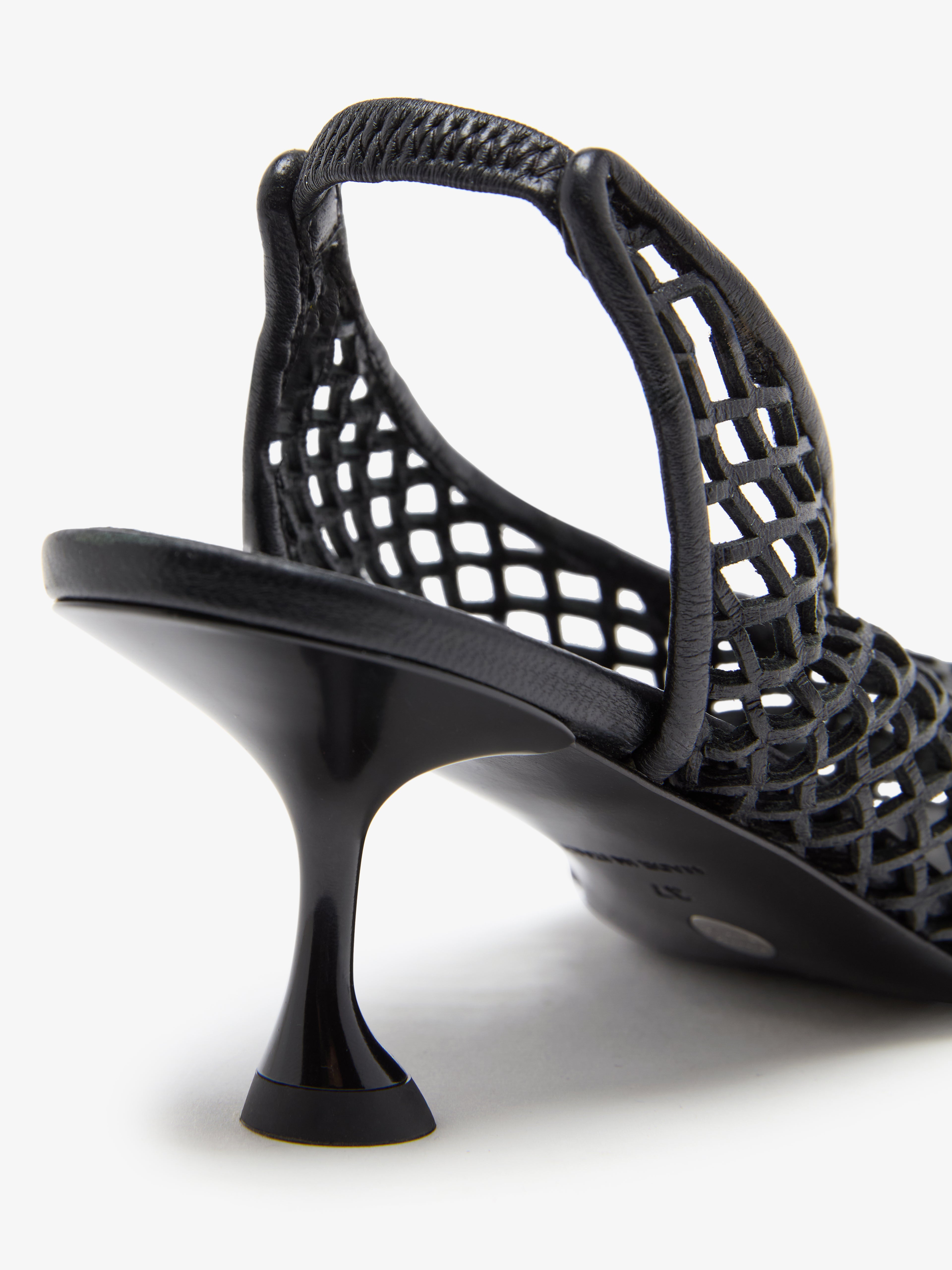 Tee Women's Black Pumps | Nappa Leather, Perforated Design 2