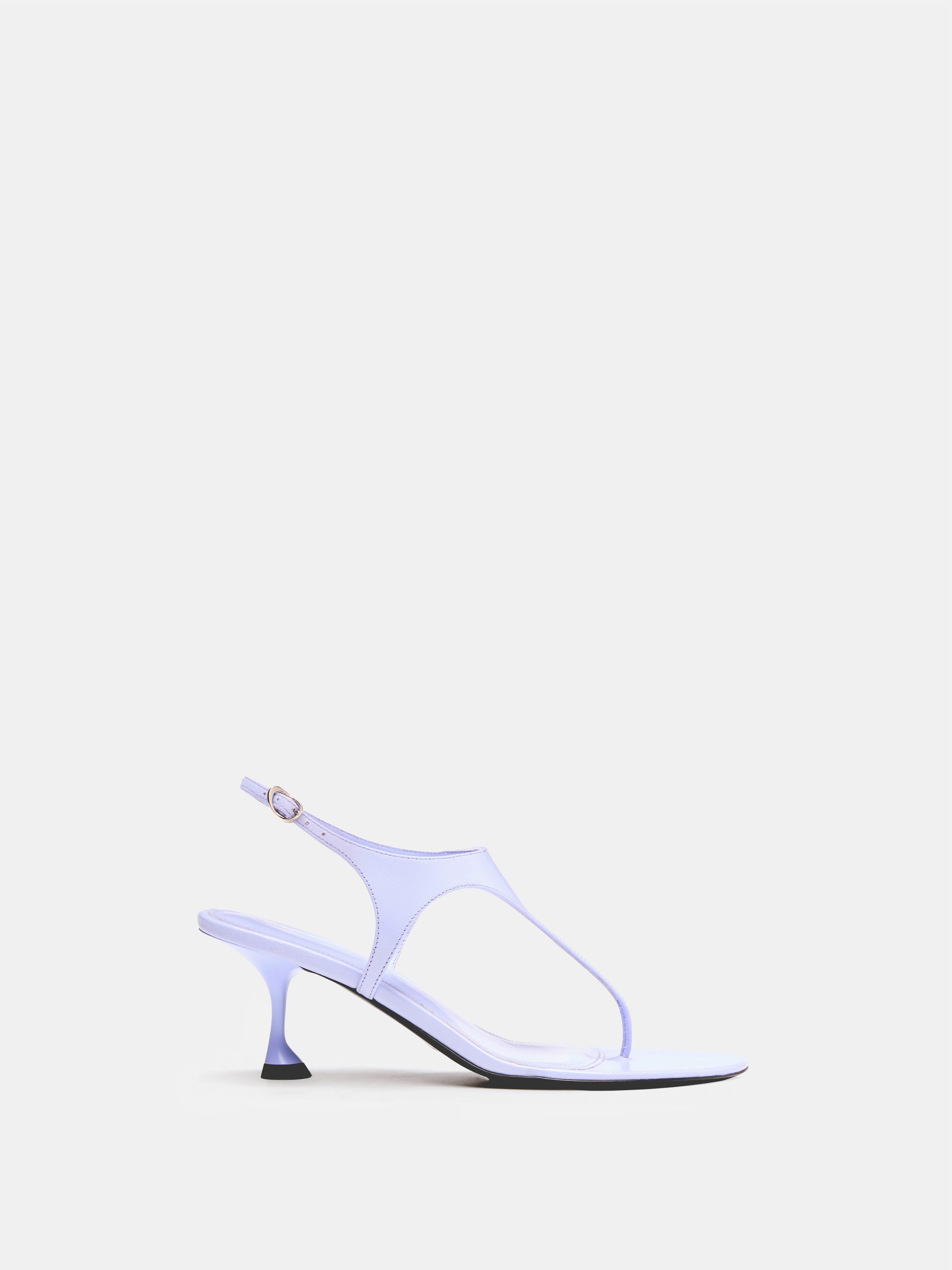 Tee Women's Sandals | Slick Nappa Leather, Elegant T-Strap Design 0