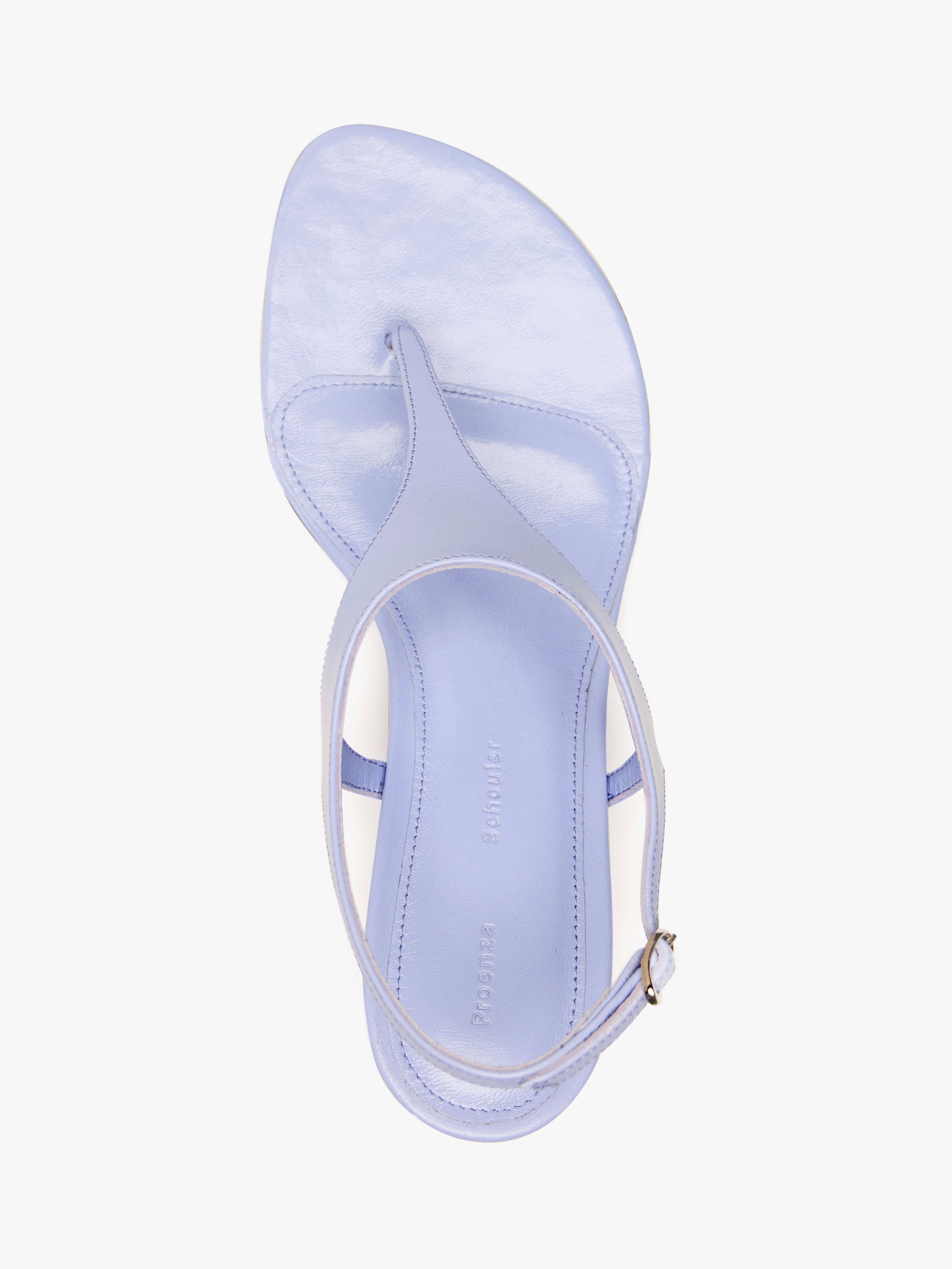 Tee Women's Sandals | Slick Nappa Leather, Elegant T-Strap Design 1