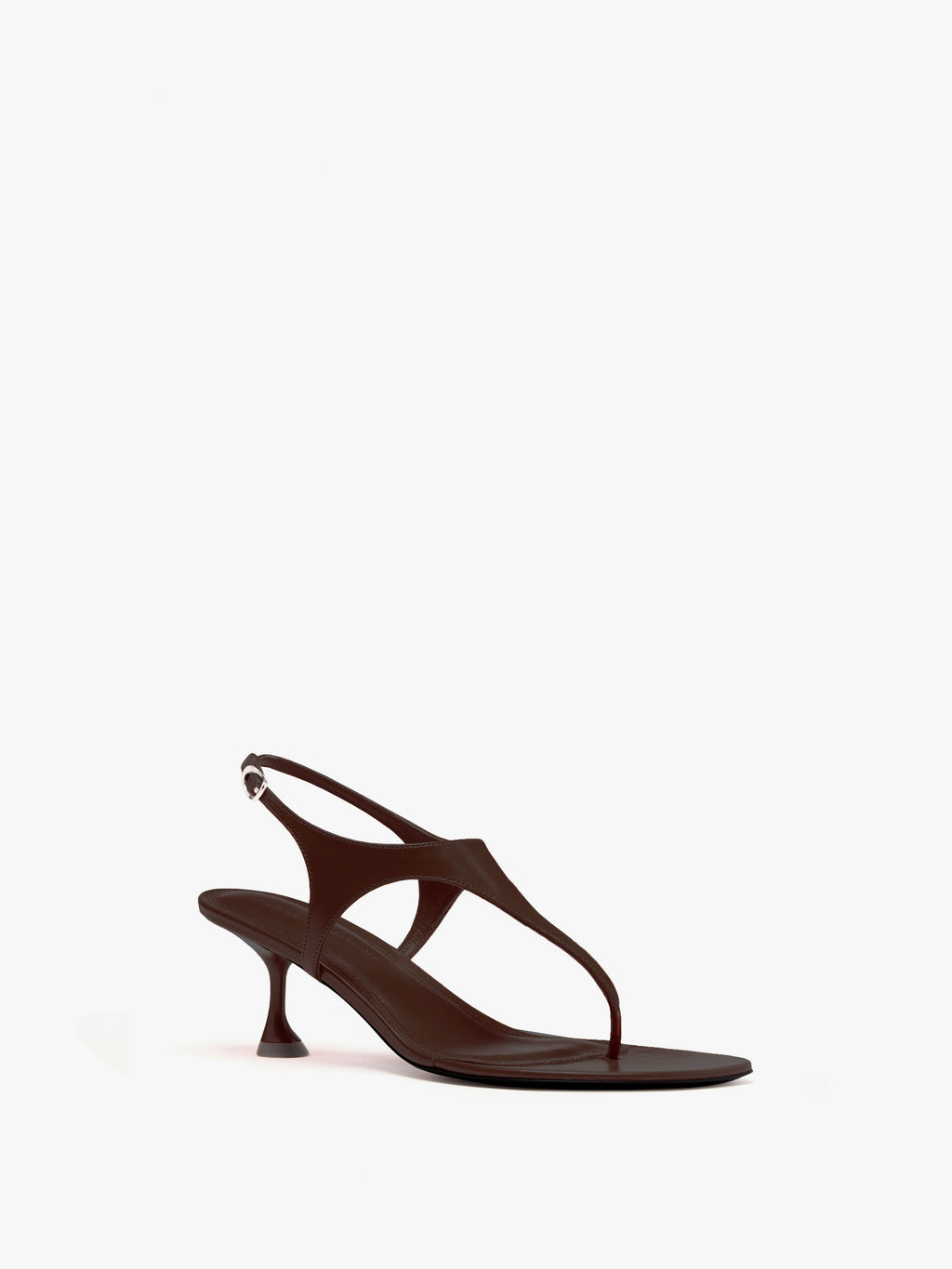 Tee Women's Sandals | Slick Nappa Leather, T-Strap Design 1
