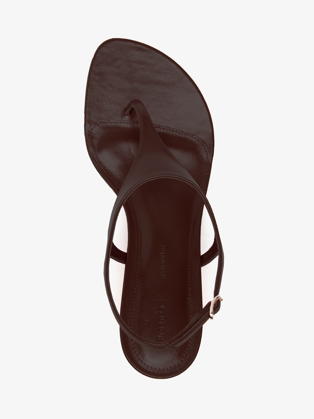 Tee Women's Sandals | Slick Nappa Leather, T-Strap Design 2