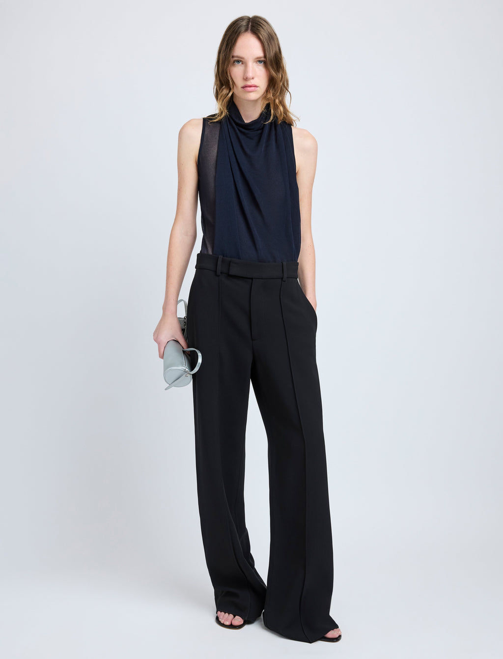 Weyes Women's Pants | High-Rise Matte Double Crepe 1